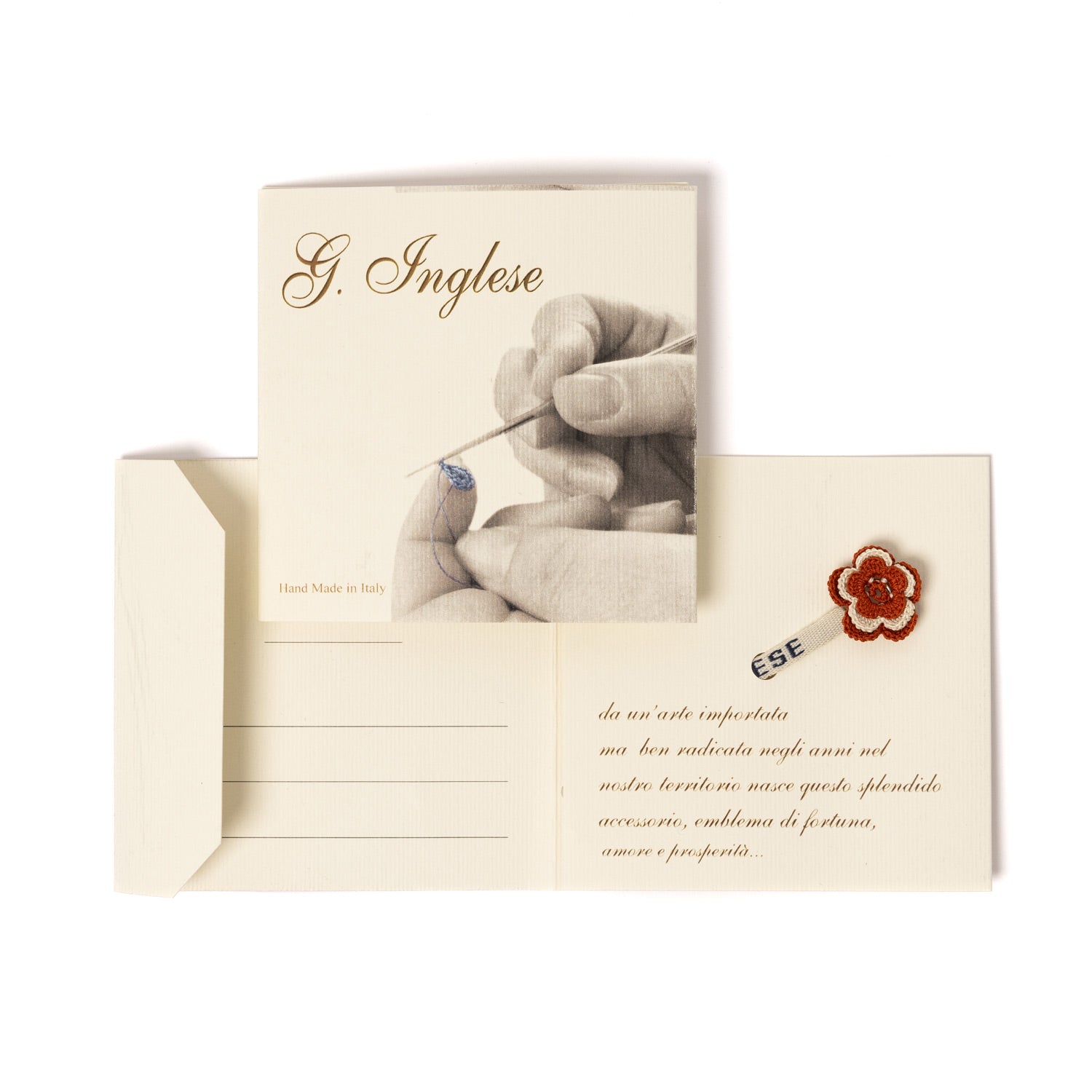 Buttonhole Flower "Fiore Ruggine" - handmade